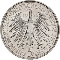 5 Deutsche Mark obverse