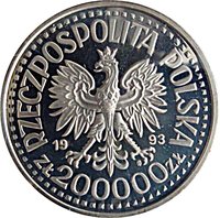 200000 Zlotys obverse