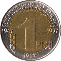 1 Peso reverse