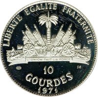 10 Gourdes reverse