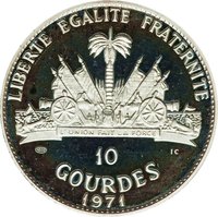 10 Gourdes reverse