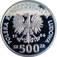 500 Zlotys obverse