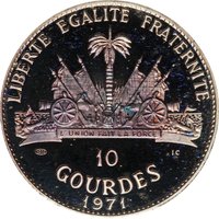 10 Gourdes reverse