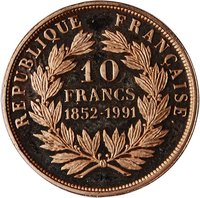 10 Francs reverse