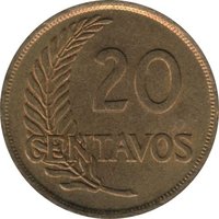 20 Centavos reverse