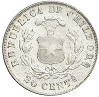 20 Centavos reverse