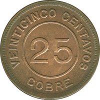 25 Centavos reverse