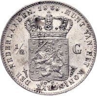 ½ Gulden reverse
