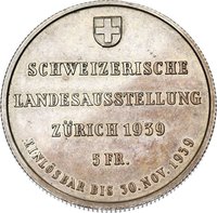 5 Francs obverse