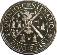 2000 Pesetas reverse