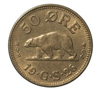 50 Øre reverse