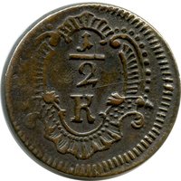 ½ Kreuzer reverse