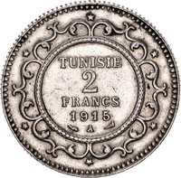 2 Francs reverse