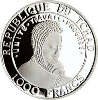 1000 Francs CFA obverse