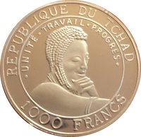 1000 Francs CFA obverse