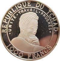 1000 Francs CFA obverse