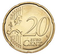 20 Euro Cents reverse