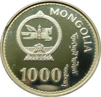 1000 Tögrög obverse