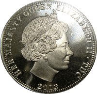 ½ Crown obverse