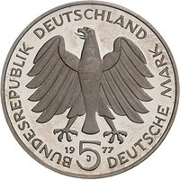 5 Deutsche Mark obverse