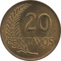 20 Centavos reverse