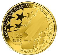 ¼ Euro reverse