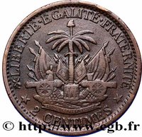 2 Centimes reverse