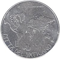 100 Lire reverse