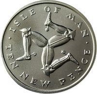 10 New Pence reverse