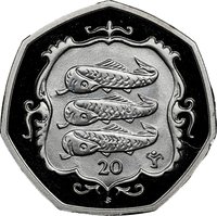20 Pence reverse