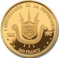 100 Francs reverse