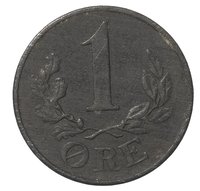 1 Øre reverse