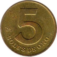 5 Soles reverse
