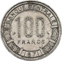 100 Francs CFA reverse