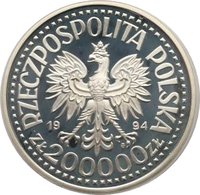 200000 Zlotys obverse