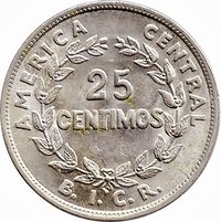 25 Centimos reverse