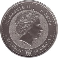 5 Cedis obverse