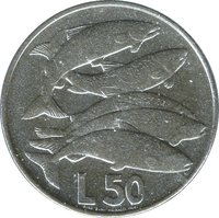 50 Lire reverse