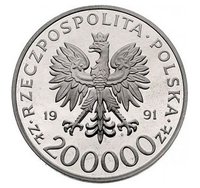 200000 Zlotys obverse