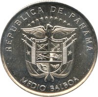 ½ Balboa obverse