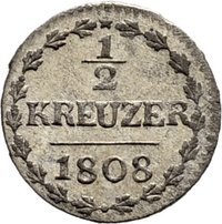 ½ Kreuzer reverse