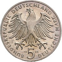 5 Deutsche Mark obverse
