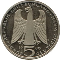 5 Deutsche Mark obverse