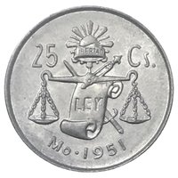 25 Centavos reverse