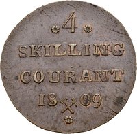 4 Skilling Courant reverse