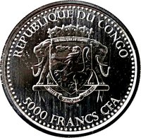 5000 Francs CFA obverse