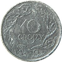 10 Groszys reverse