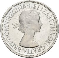 ½ Crown obverse