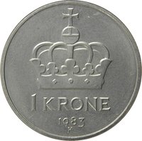 1 Krone reverse
