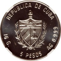 5 Pesos obverse